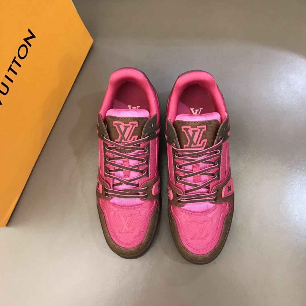Louis Vuitton LV Trainer Pink Brow